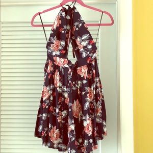Glamorous Brand Floral Navy dress size S